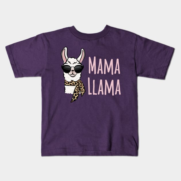 Mama Llama Has No Time Your Drama Kids T-Shirt by FruttiColors